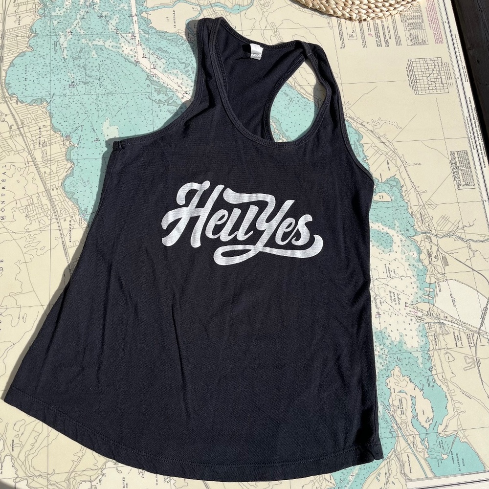 Hell Yes Graphic Screen Printed Tank Top